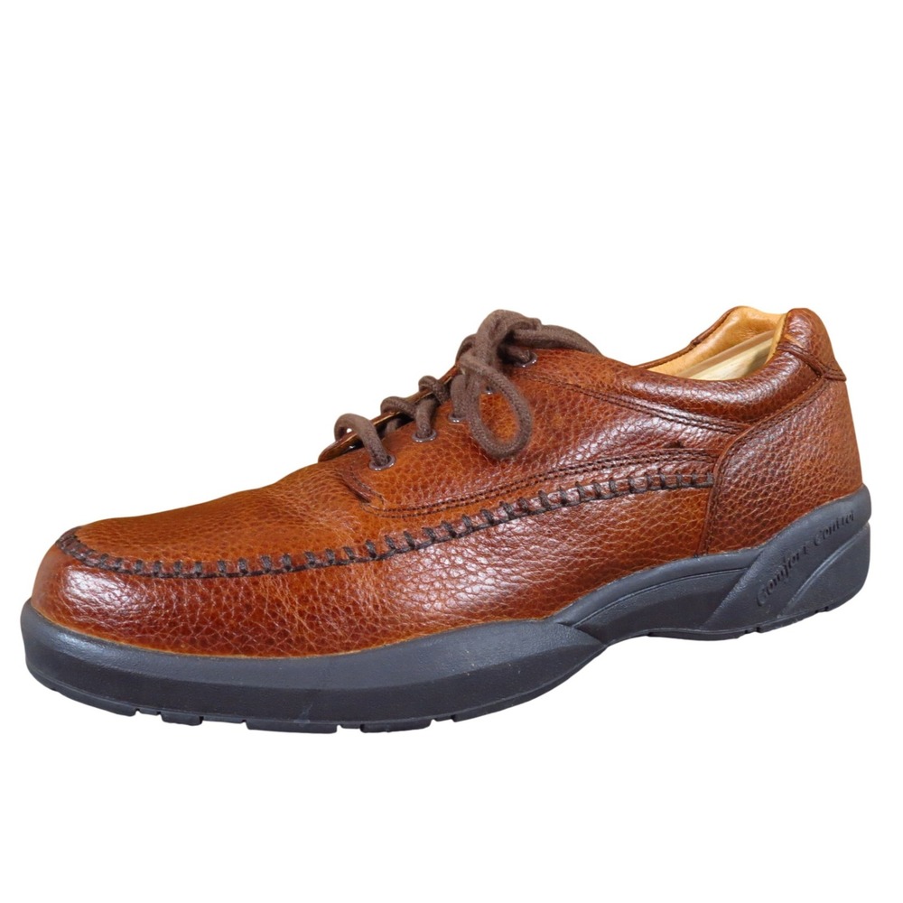 Dr. Comfort Stallion 8020 Men's 13 Brown Pebble Leather‎ Comfort Oxford Shoes